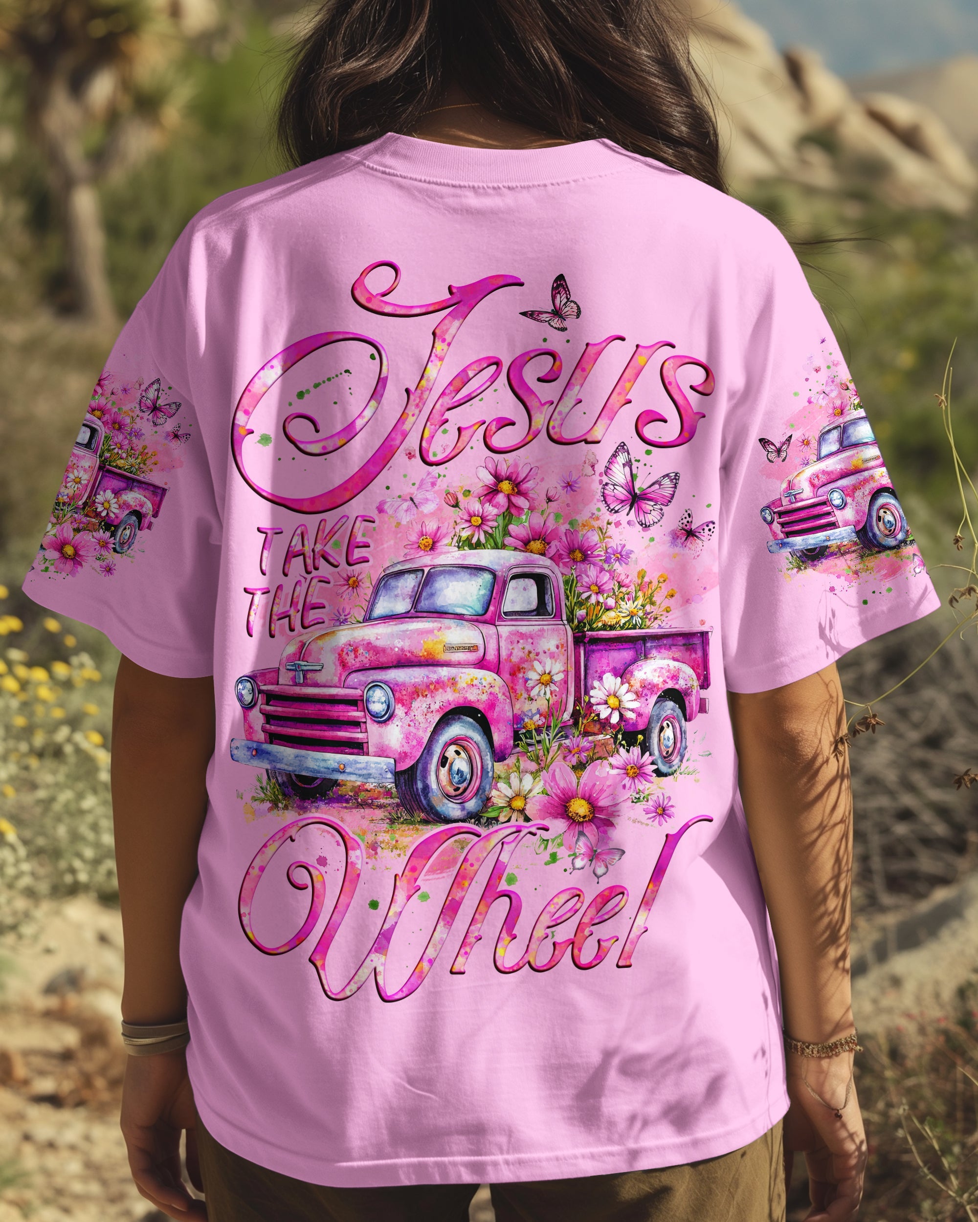 Jesus Take The Wheel Women's All Over Print Shirt - Tyqy1703252