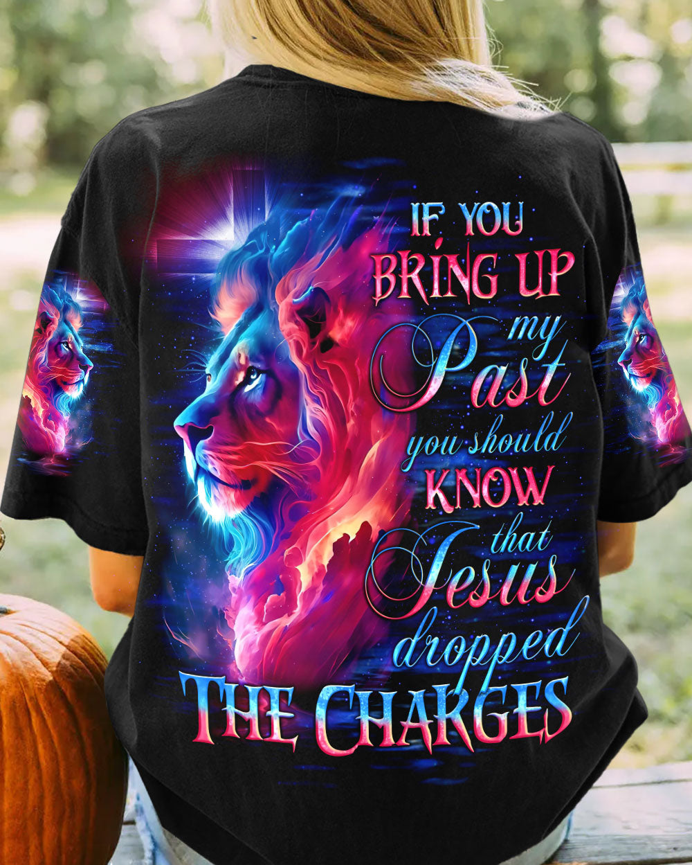 Jesus Dropped The Charges Lion Women's All Over Print Shirt - Tlno2305243