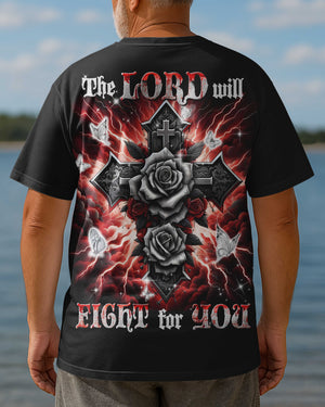 The Lord Will Fight For You All Over Print T-shirt