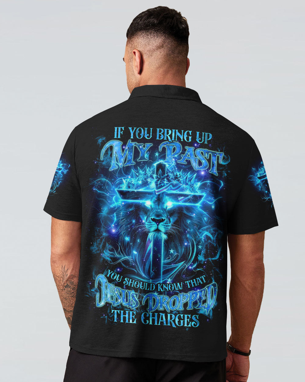 Jesus Dropped The Charges Lion Men's All Over Print Shirt - Tlnz1704244