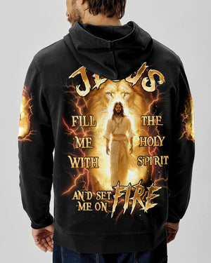 Jesus Fill Me With The Holy Spirit Lion Men's All Over Print Shirt - Tltw2909252