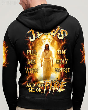 Jesus Fill Me With The Holy Spirit Lion Men's All Over Print Shirt - Tltw2909252