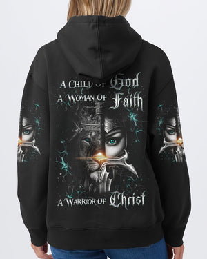 A Child Of God A Woman Of Faith Women's All Over Print Shirt - Yhdu0907243