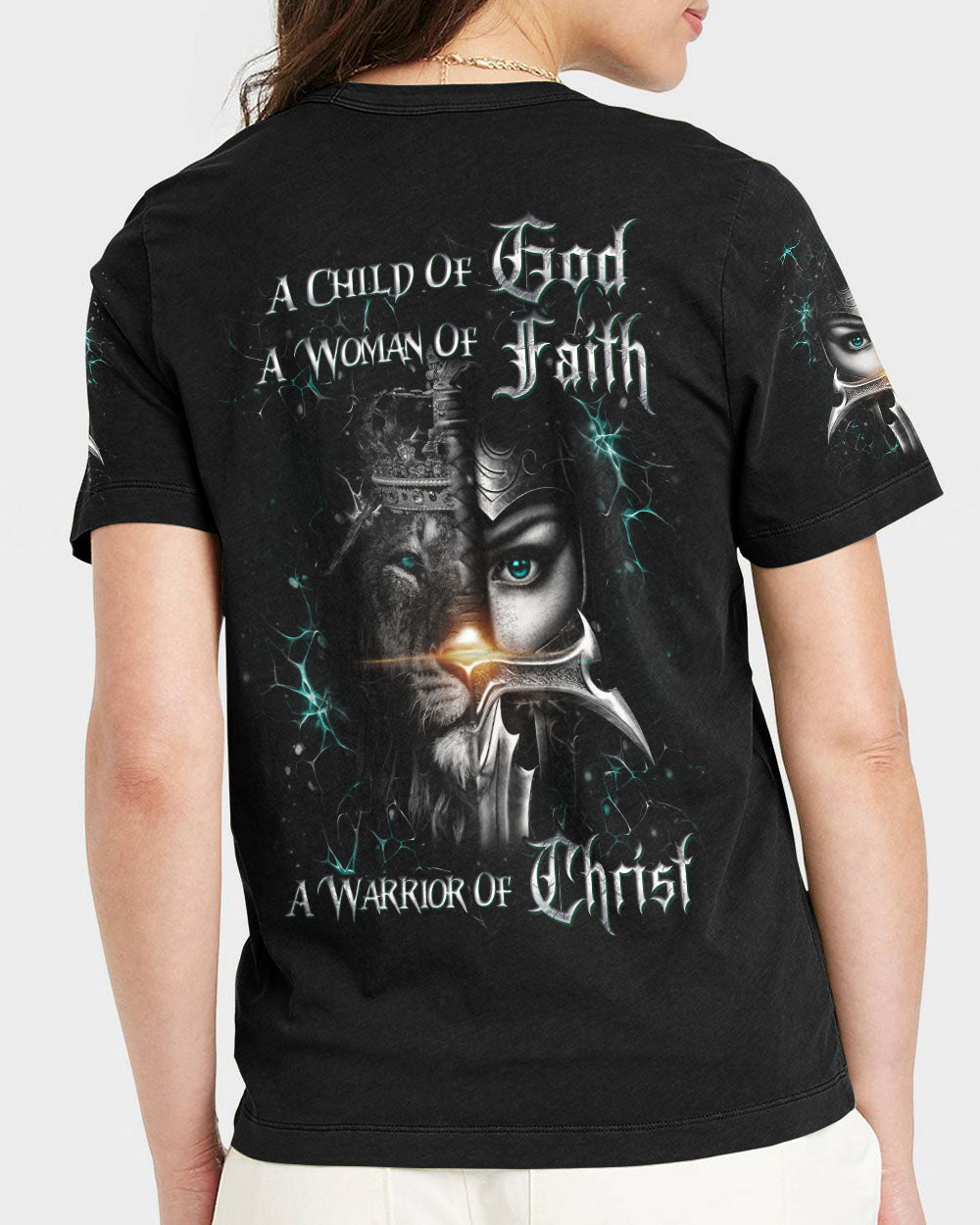 A Child Of God A Woman Of Faith Women's All Over Print Shirt - Yhdu0907243