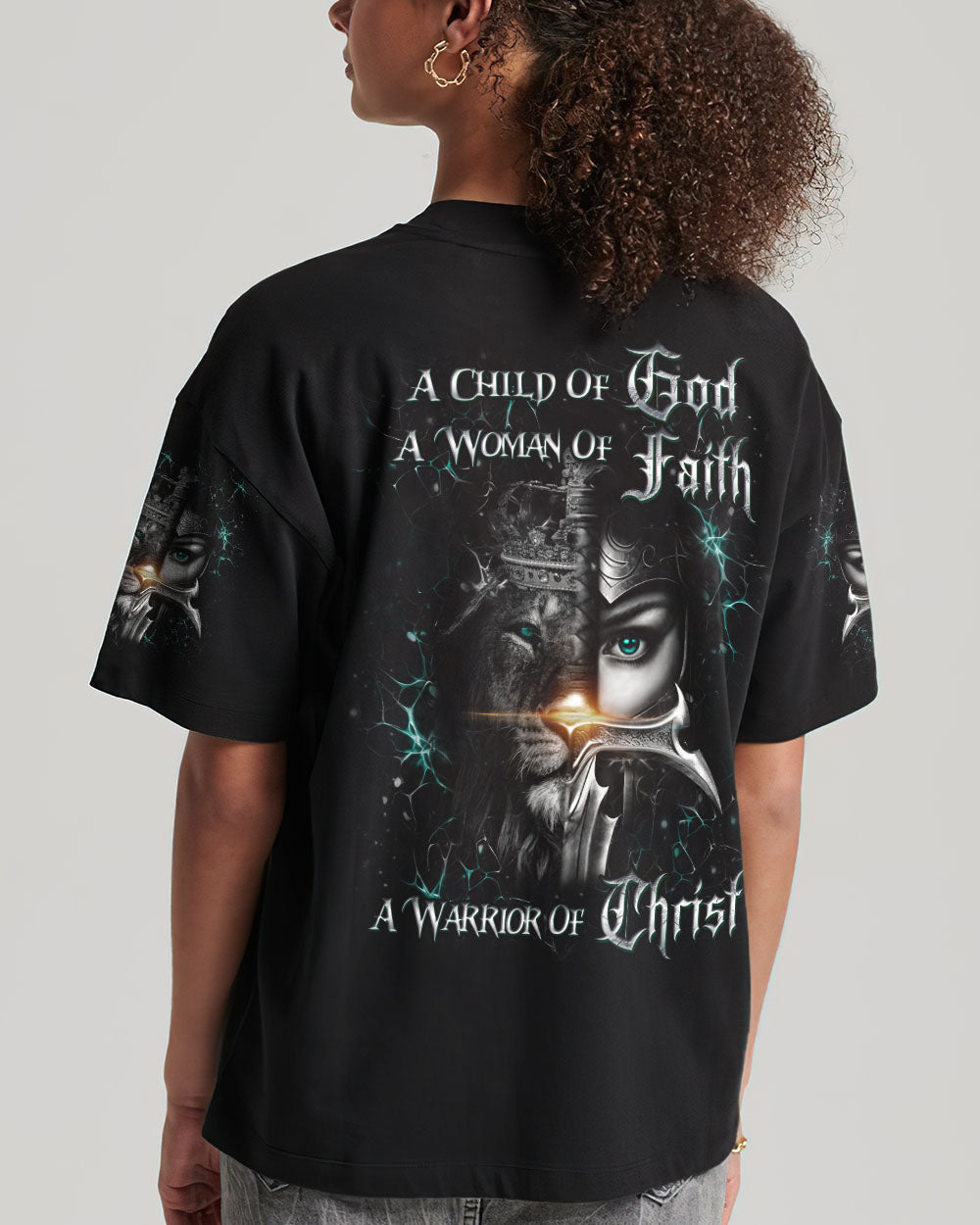 A Child Of God A Woman Of Faith Women's All Over Print Shirt - Yhdu0907243
