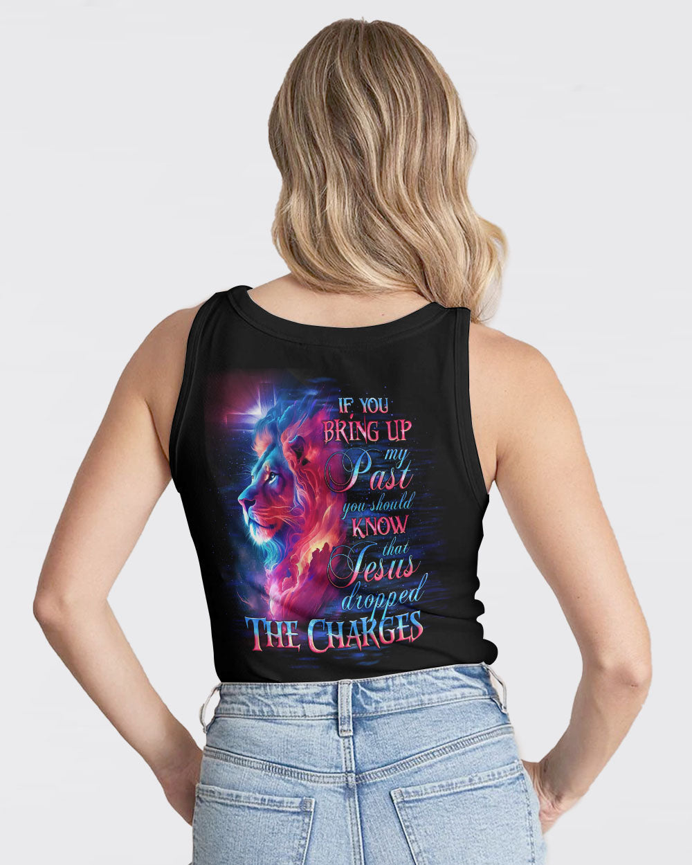 Jesus Dropped The Charges Lion Women's All Over Print Shirt - Tlno2305243