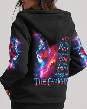 Jesus Dropped The Charges Lion Women's All Over Print Shirt - Tlno2305243