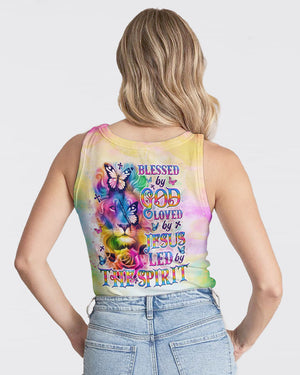 Blessed By God Loved By Jesus Lion Women's All Over Print Shirt - Tlno2309251