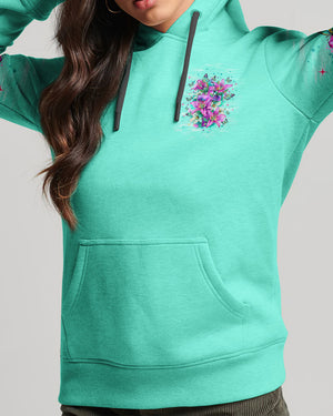 Blessed By God Loved By Jesus Cross Lilies Women's All Over Print Shirt - Tlnt1009253