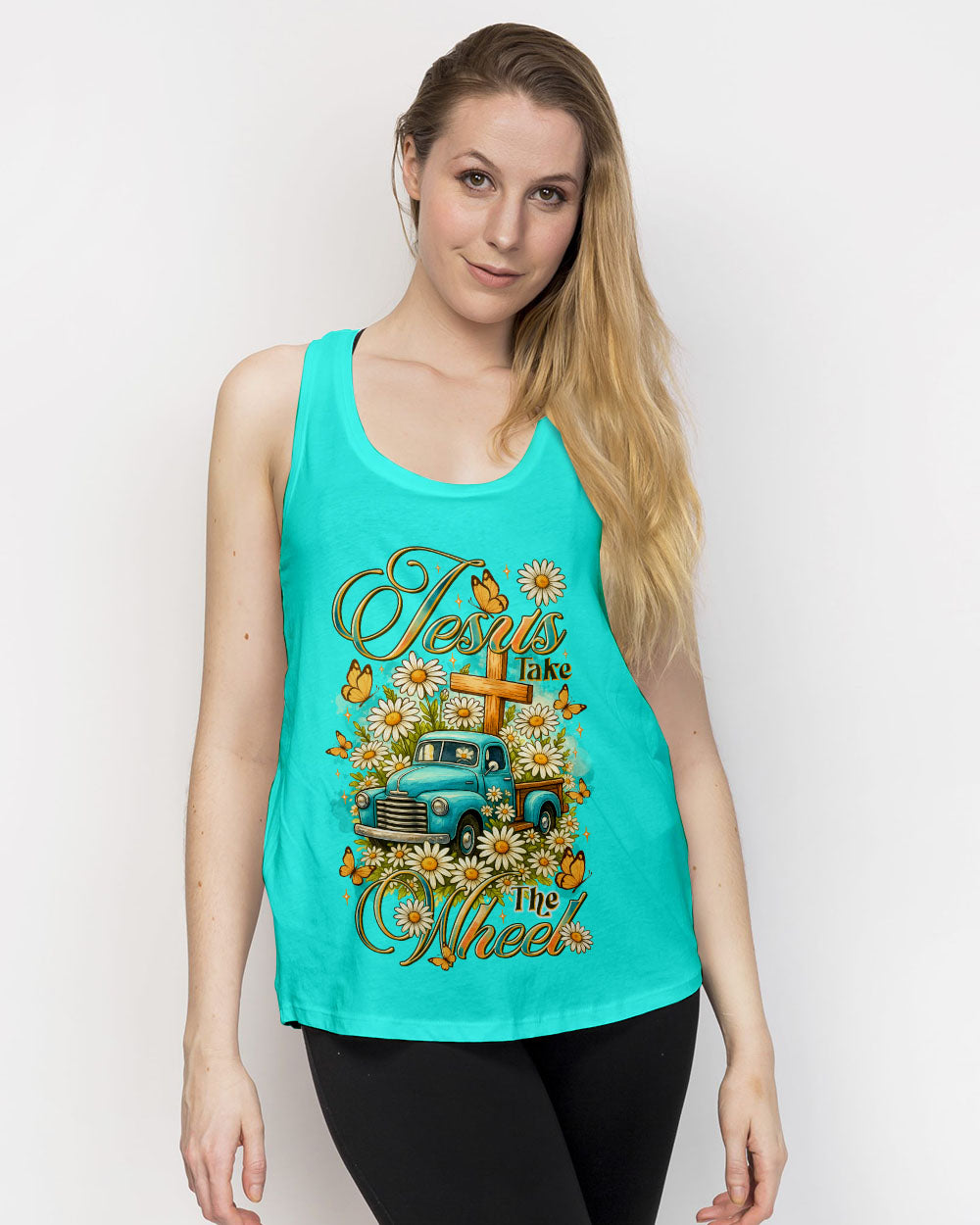 Jesus Take The Wheel Women's All Over Print Shirt - Tltr2309252