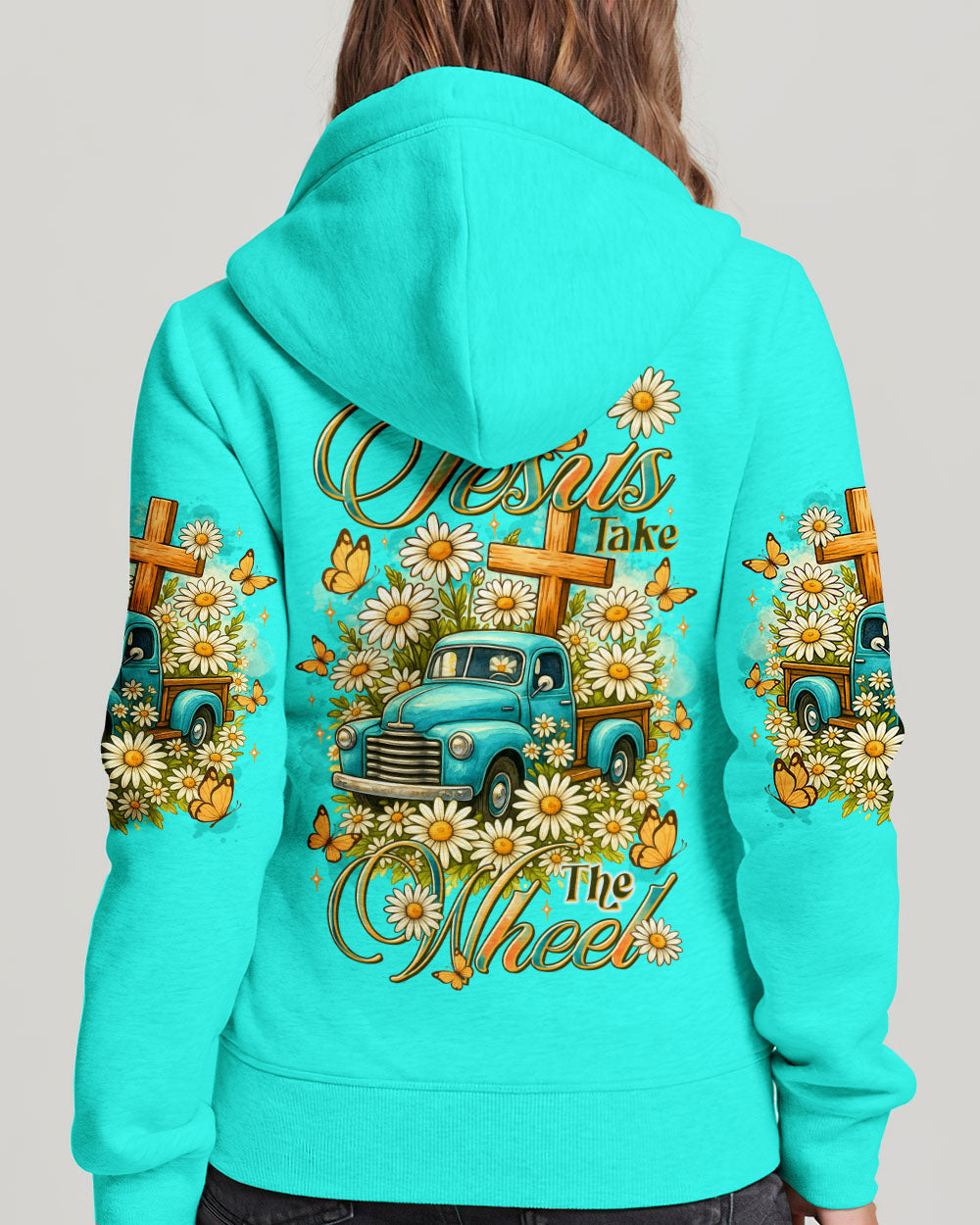 Jesus Take The Wheel Women's All Over Print Shirt - Tltr2309252