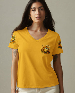 Jesus Take The Wheel Sunflowers Women's All Over Print Shirt - Tyqy0608254