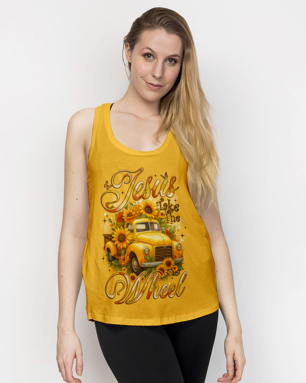 Jesus Take The Wheel Sunflowers Women's All Over Print Shirt - Tyqy0608254