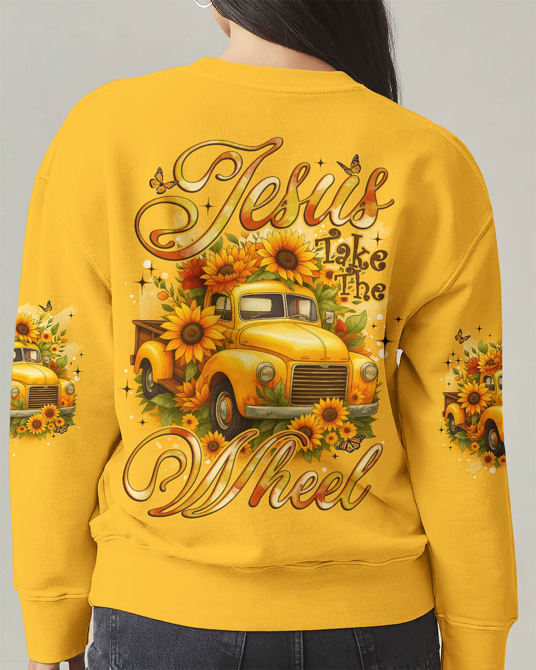 Jesus Take The Wheel Sunflowers Women's All Over Print Shirt - Tyqy0608254