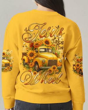 Jesus Take The Wheel Sunflowers Women's All Over Print Shirt - Tyqy0608254