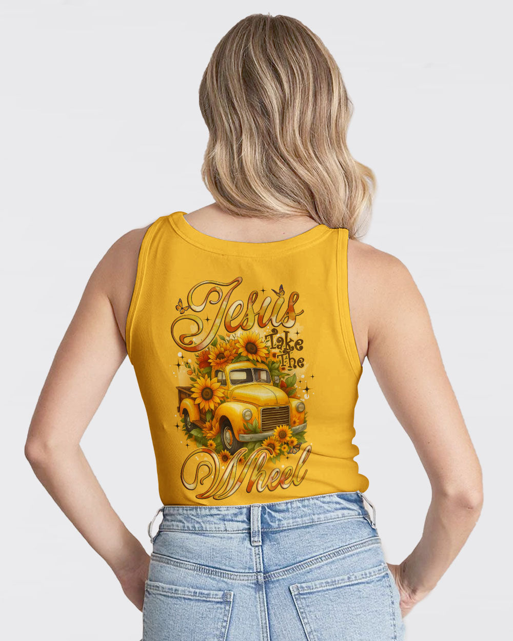 Jesus Take The Wheel Sunflowers Women's All Over Print Shirt - Tyqy0608254