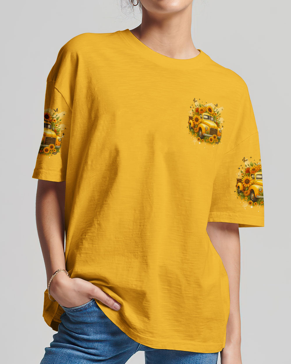 Jesus Take The Wheel Sunflowers Women's All Over Print Shirt - Tyqy0608254