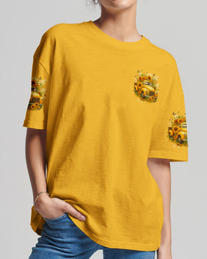 Jesus Take The Wheel Sunflowers Women's All Over Print Shirt - Tyqy0608254