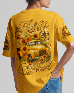 Jesus Take The Wheel Sunflowers Women's All Over Print Shirt - Tyqy0608254