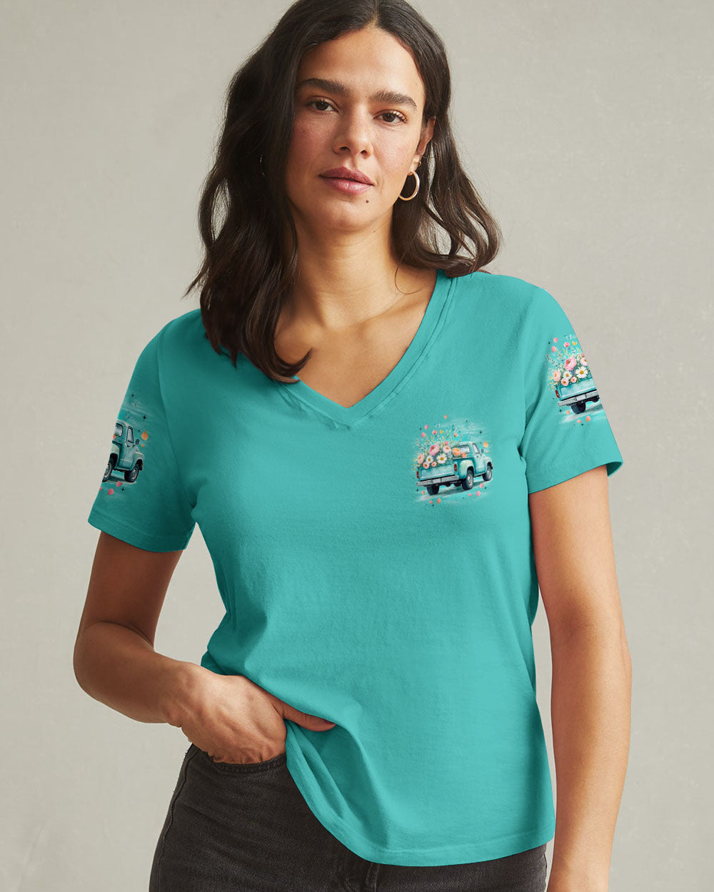 Jesus Take The Wheel Women's All Over Print Shirt - Tyqy1109253