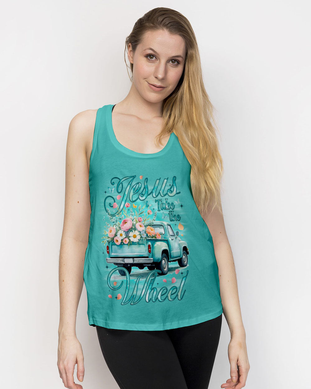 Jesus Take The Wheel Women's All Over Print Shirt - Tyqy1109253