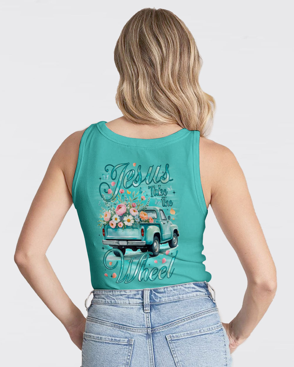 Jesus Take The Wheel Women's All Over Print Shirt - Tyqy1109253