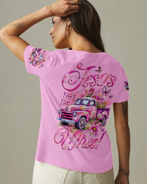 Jesus Take The Wheel Women's All Over Print Shirt - Tyqy1703252