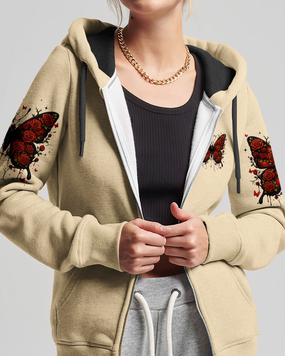 Blessed By God Loved By Jesus Butterfly Women's All Over Print Shirt - Tyqy1808253