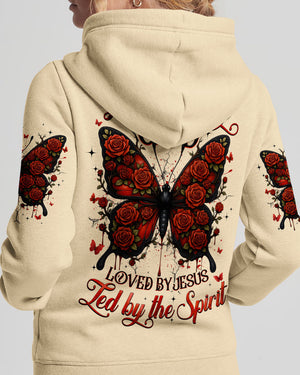 Blessed By God Loved By Jesus Butterfly Women's All Over Print Shirt - Tyqy1808253
