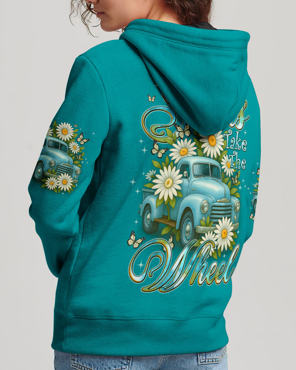 Jesus Take The Wheel Daisies Women's All Over Print Shirt - Tyqy2708252