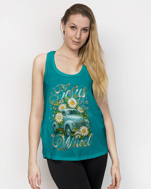 Jesus Take The Wheel Daisies Women's All Over Print Shirt - Tyqy2708252