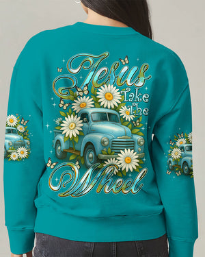 Jesus Take The Wheel Daisies Women's All Over Print Shirt - Tyqy2708252