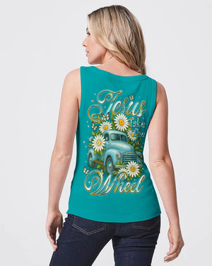 Jesus Take The Wheel Daisies Women's All Over Print Shirt - Tyqy2708252