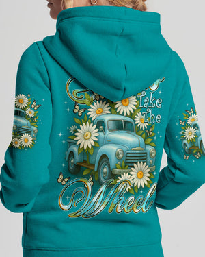 Jesus Take The Wheel Daisies Women's All Over Print Shirt - Tyqy2708252