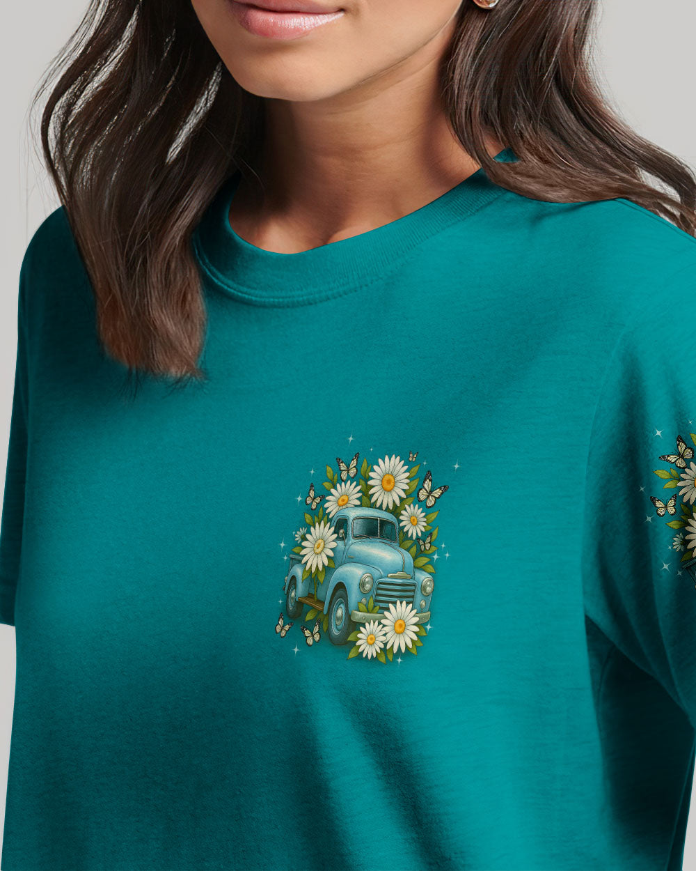 Jesus Take The Wheel Daisies Women's All Over Print Shirt - Tyqy2708252