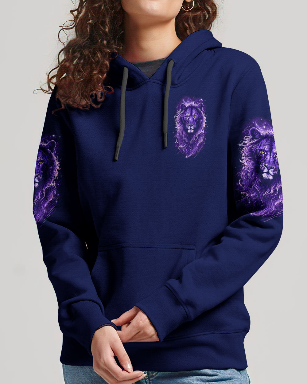 Blessed By God Loved By Jesus Lion Women's All Over Print Shirt - Tyqy3107252