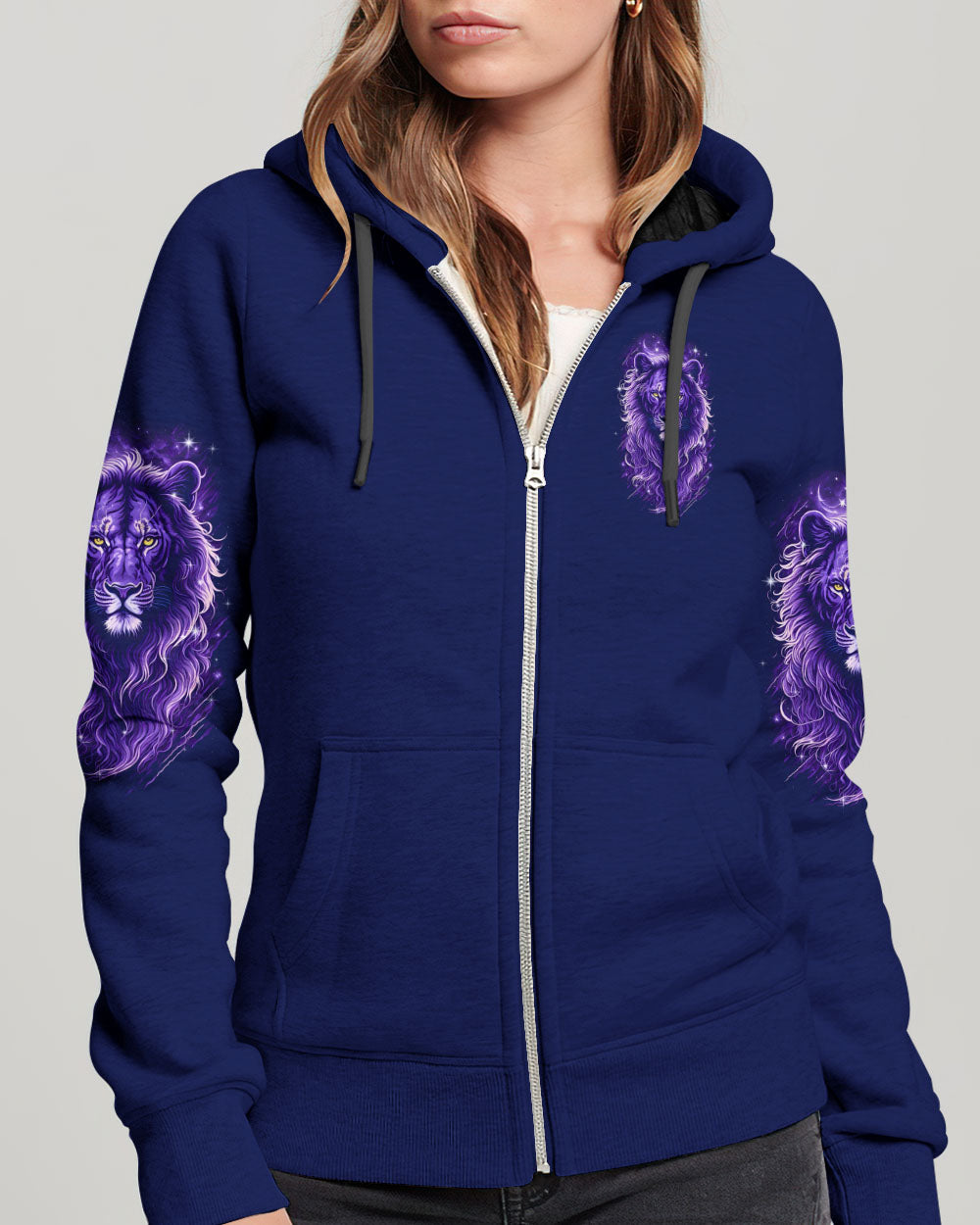 Blessed By God Loved By Jesus Lion Women's All Over Print Shirt - Tyqy3107252