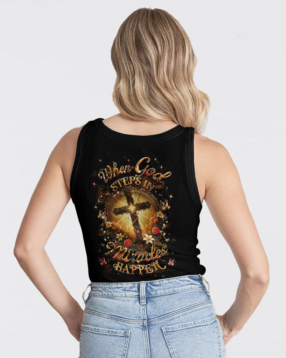 When God Steps In Miracles Happen Women's All Over Print Shirt - Yhhg2409254