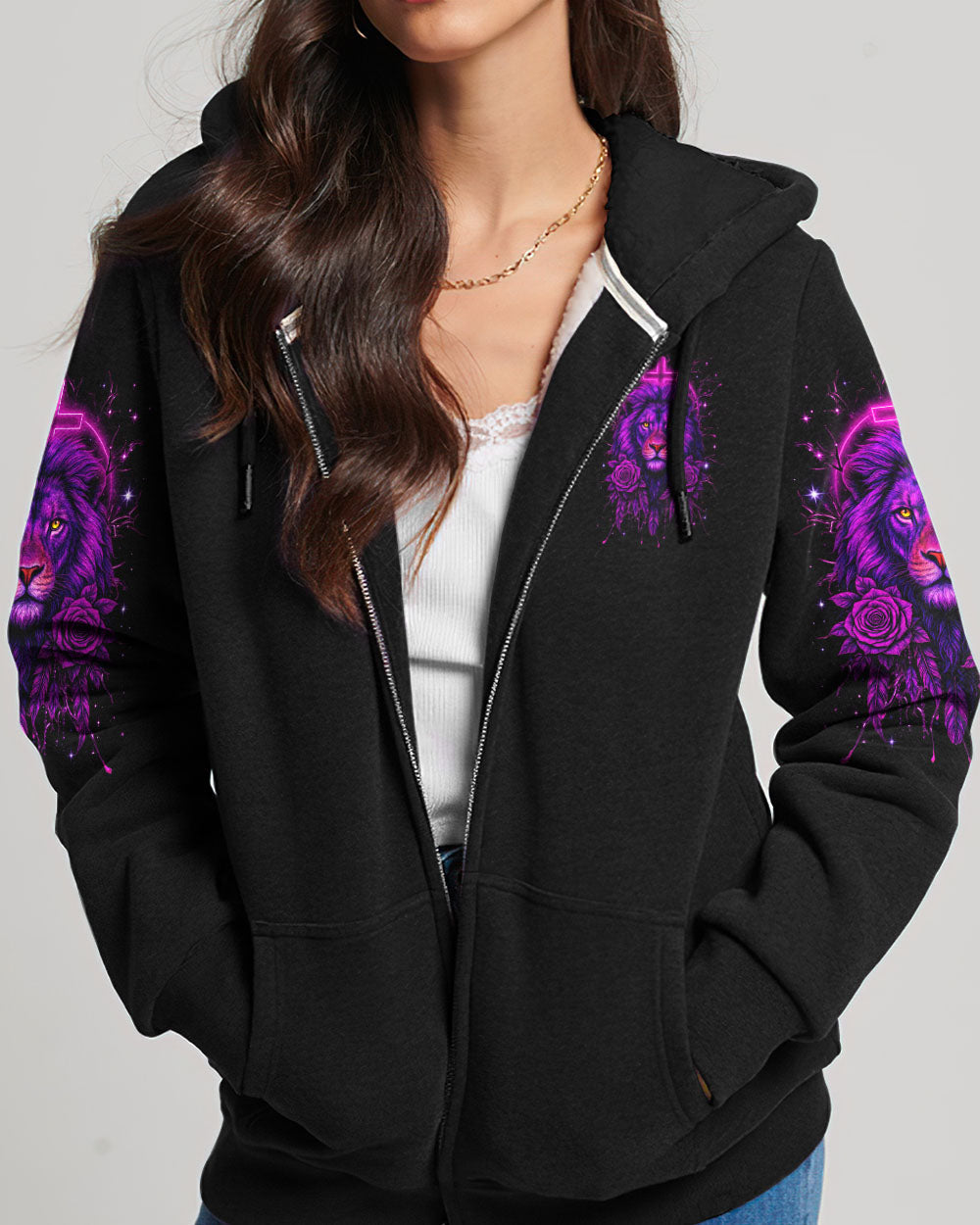 Blessed By God Loved By Jesus Lion Women's All Over Print Shirt - Yhln1908252