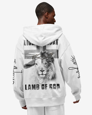 Lion Of Judah Lamb Of God All Over Print Zip Hoodie