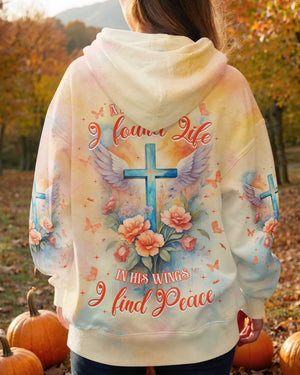 At the Cross I found Life In His wings I find Peace Shirt