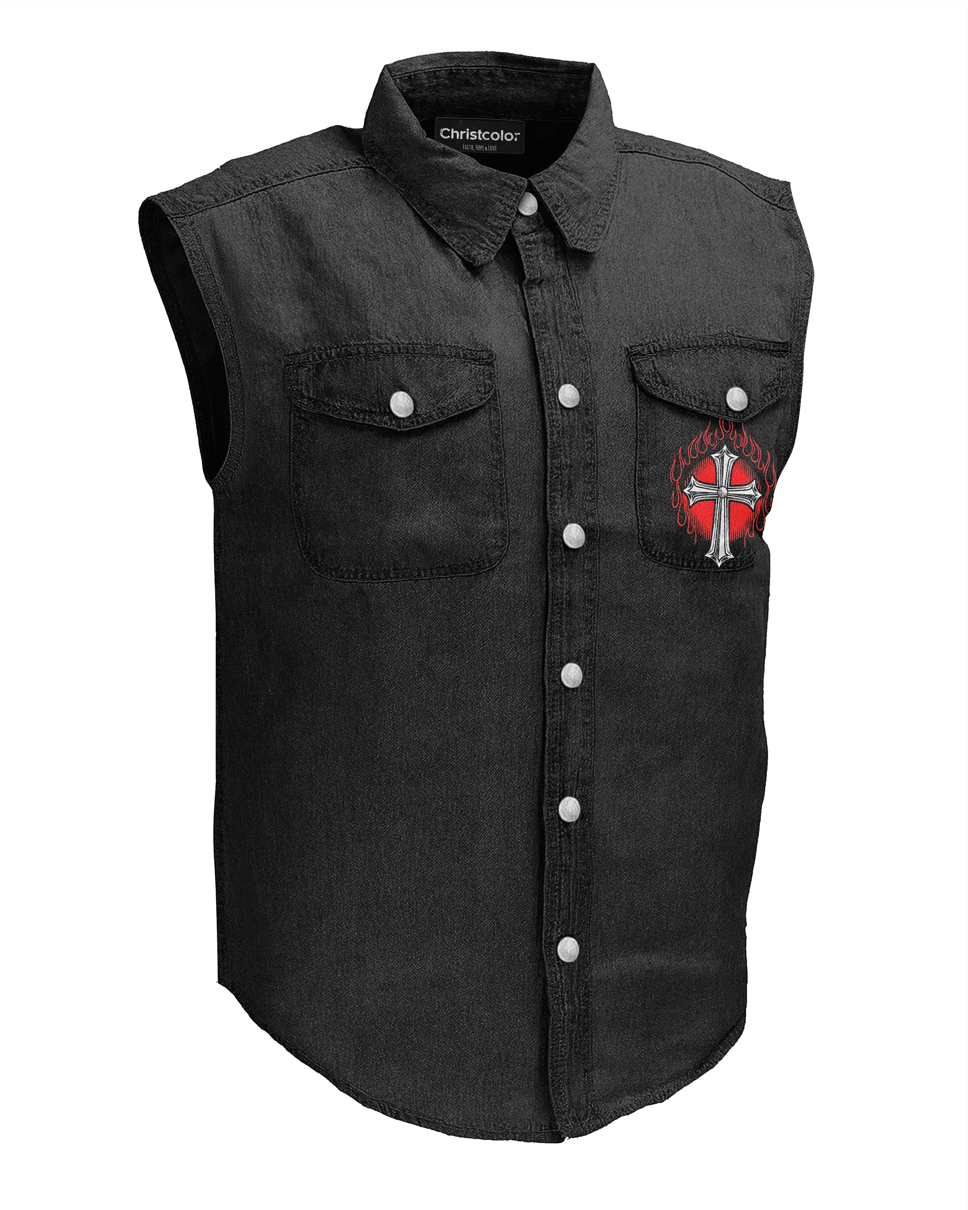 Heaven's Outlaws Sleevesless Denim Shirt