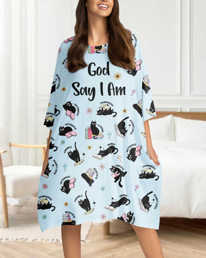 God Say I Am All Over Print Sleep Tee