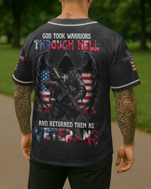 God Took Warriors Through Hell And Returned Them As Veterans Shirt