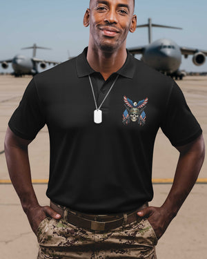 God Created All Men Equally But Only The Finest Are Chosen To Be Veterans All Over Print Polo