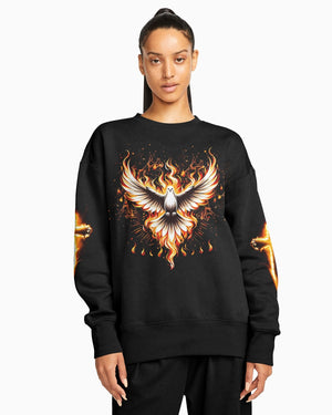 Baptized In Fire All Over Print Sweater