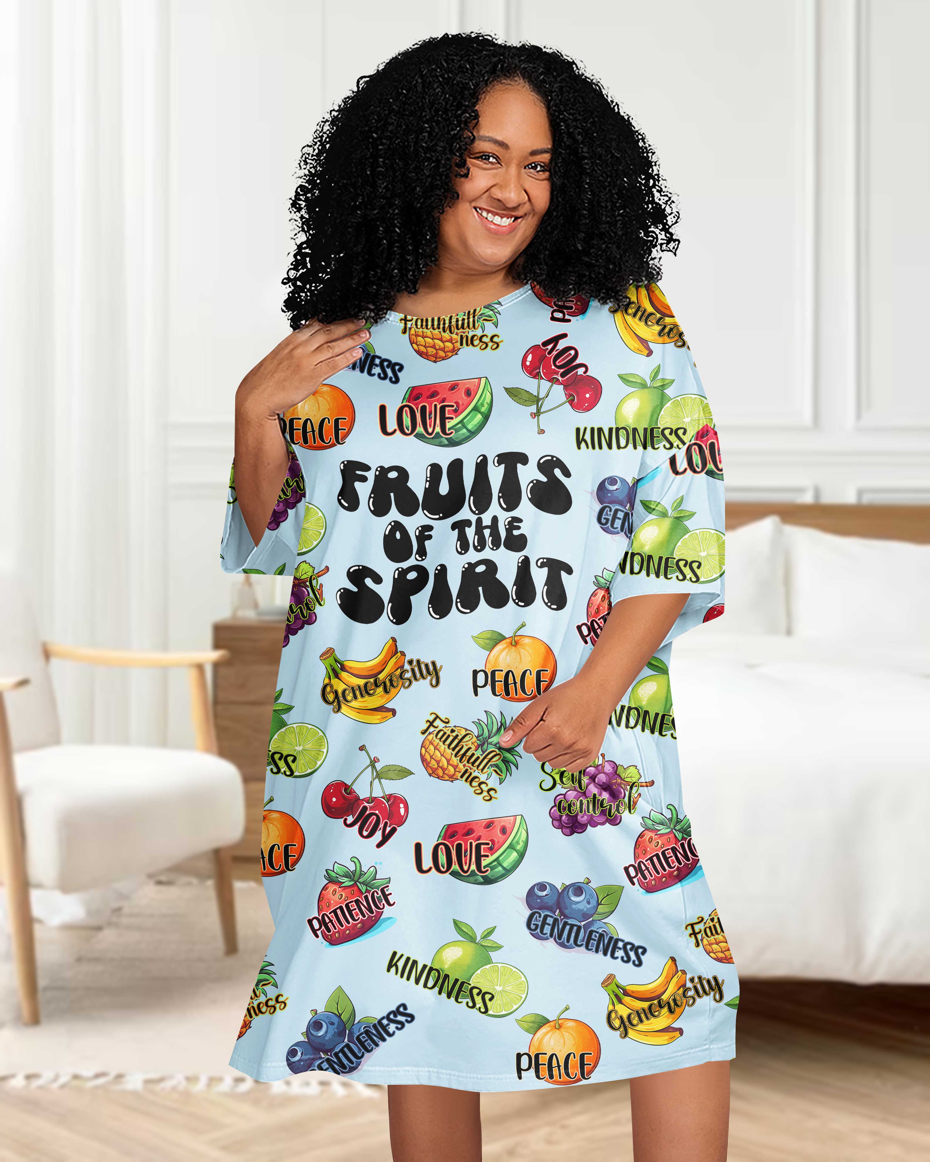 Fruits Of The Spirit All Over Print Sleep Tee