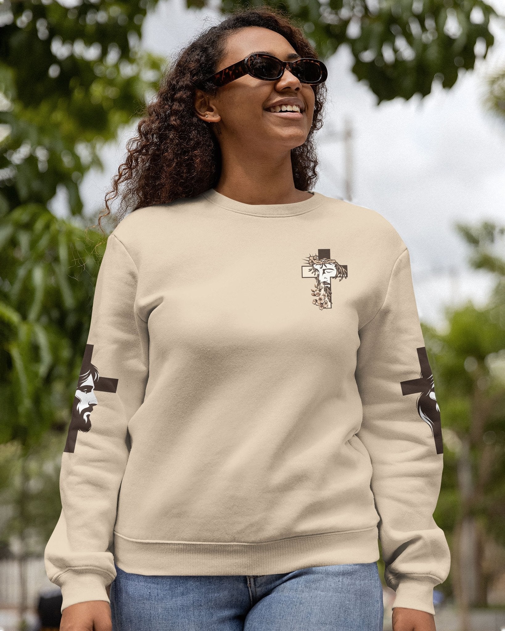 I Am His And He Is Mine All Over Print Sweater