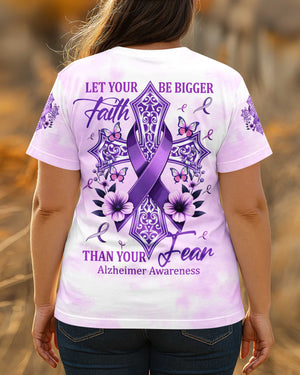 Let Your Faith Be Bigger Than Your Fear All Over Print T-Shirt