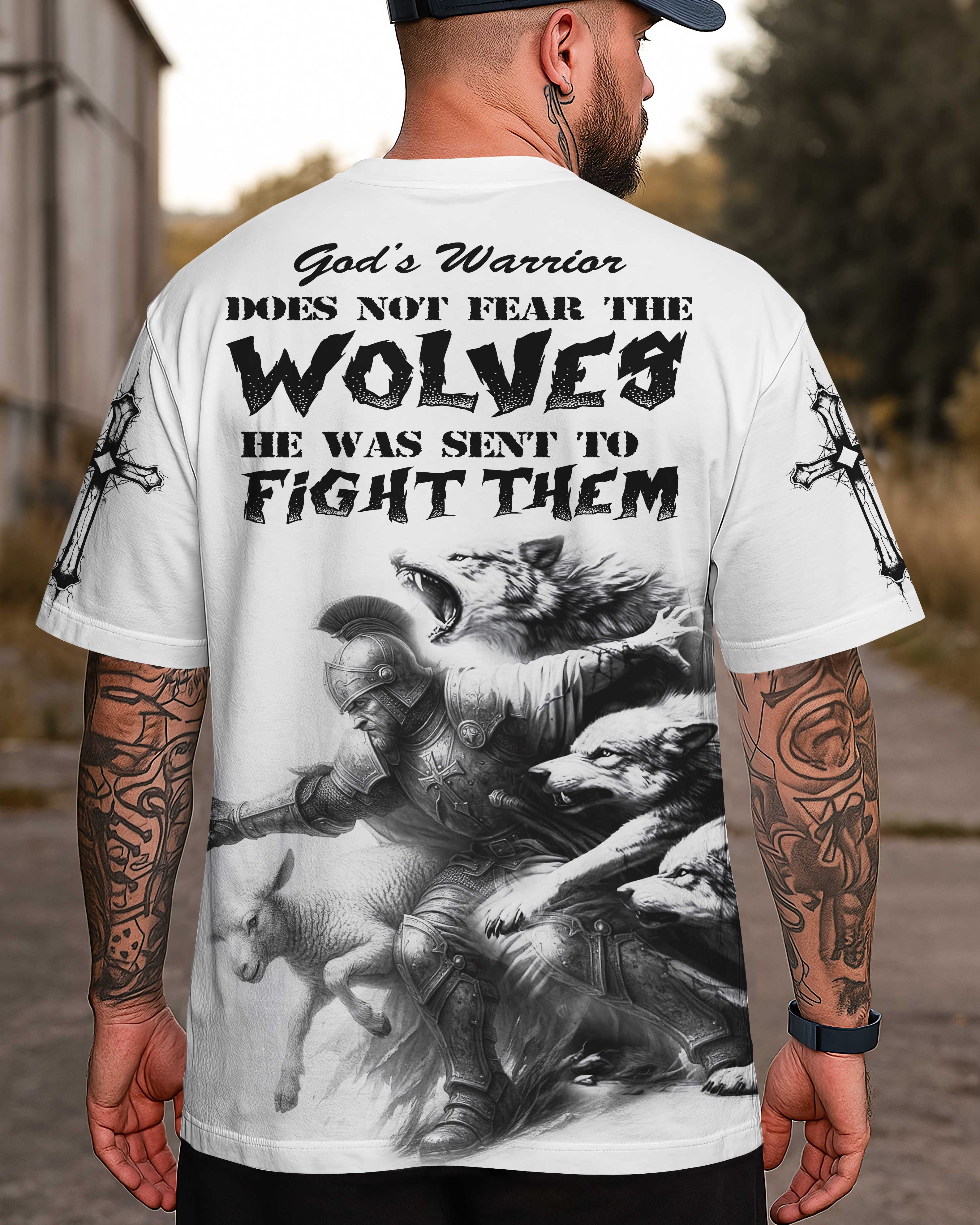 God's Warrior Does Not Fear The Wolves He Was Sent To Fight Them Shirt